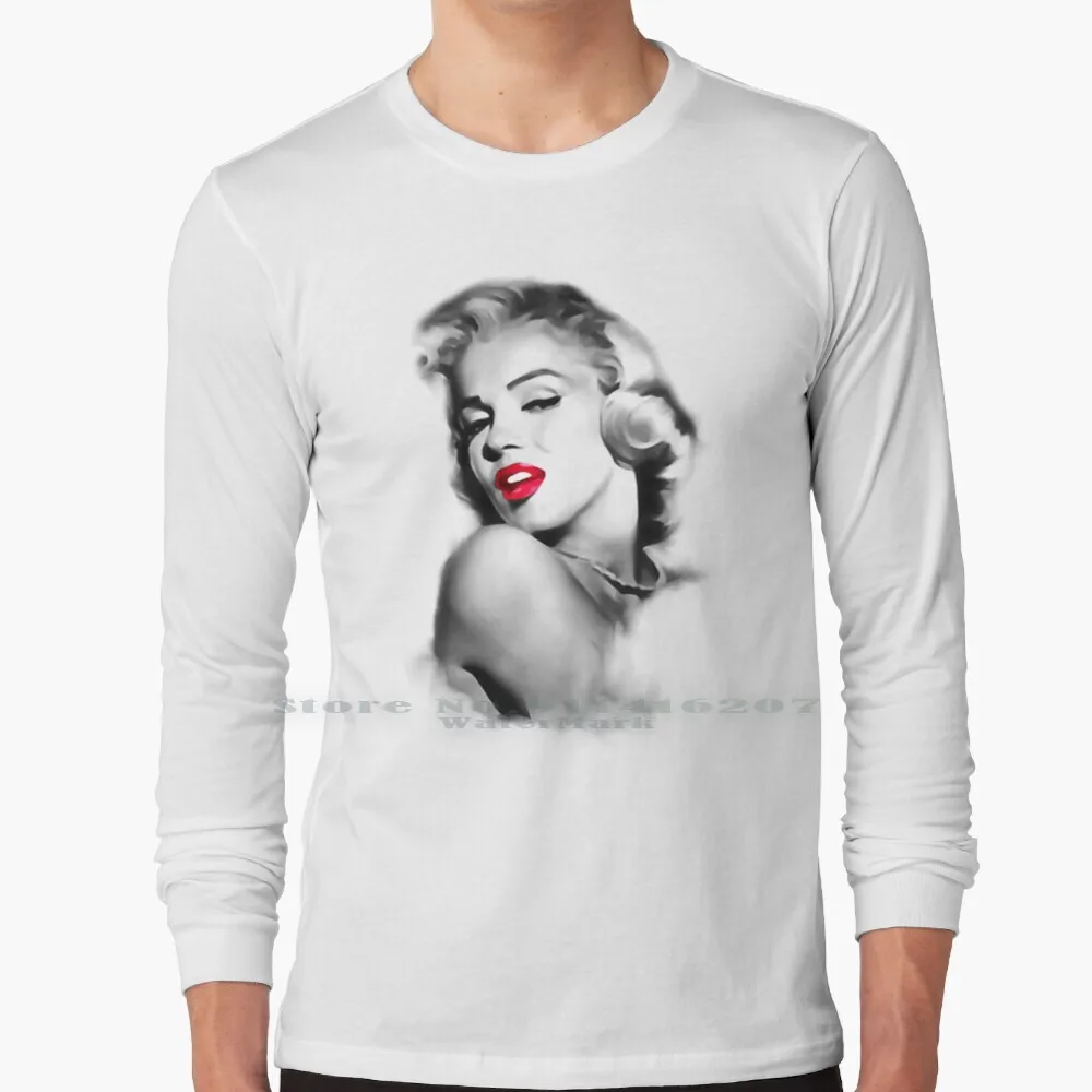 Maglietta Marilyn T - Shirt 100% Puro Cotone Ralphyboy Marilyn Monroe Fifties Star Norma Jean Baker Norma Jean Alcuni Like It Hot