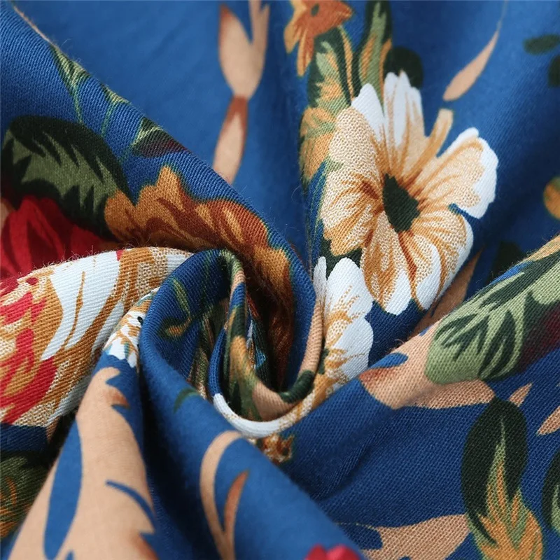 Kostlish Cotton Summer Dress Women 2017 Sleeveless Tunic 50s Vintage Dress Belt Elegant Print Rockabilly Party Dresses Sundress (32)