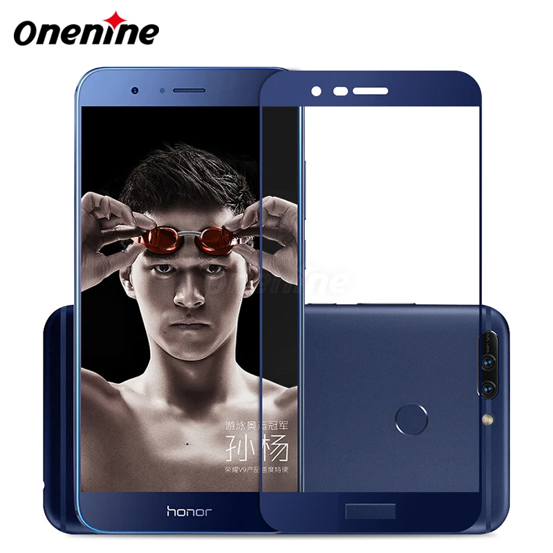Onenine 4D Защита экрана для Huawei Honor V9 закаленное стекло 8 Pro Полное покрытие 3D