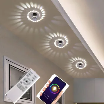 

CCT APP Smart 2.4G Stepless Dimmable Modern LED Ceiling Light 6W 10W 14W wall Sconce Art Gallery Front Balcony lamp Porch light