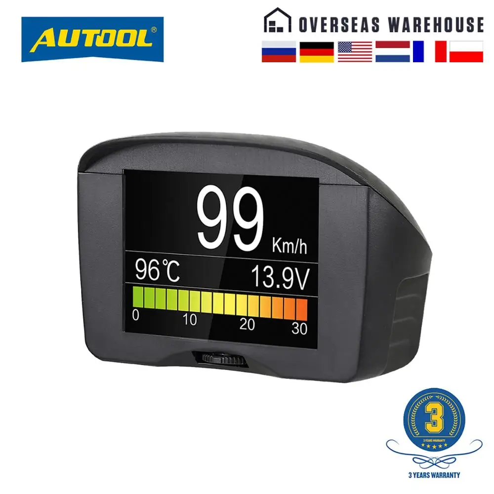 Автомобильный спидометр AUTOOL X50Plus цифровой измеритель температуры воды с