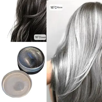 

Temporary Hair Color Wax DIY Mild Without Stimulation Trend Popular Hair Dyeing Cream One-time Molding Paste Mud 7.3x7.3x5.5cm