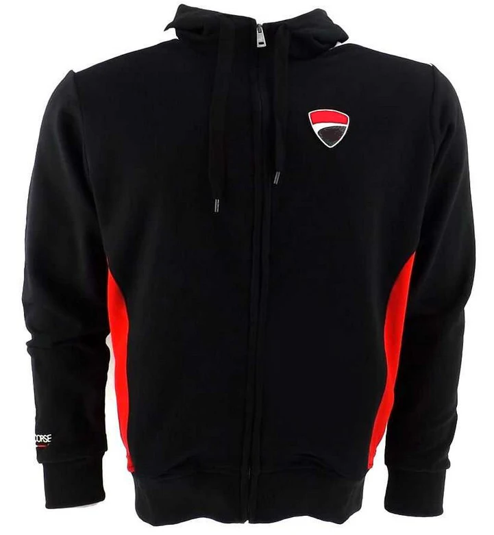 Motorcycle Road Racing Moto Gp Hoodie For Ducati Team Zipper Fleece Red