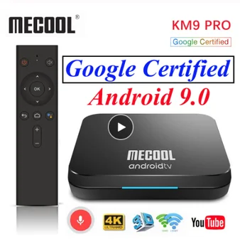 

Google Certified Android 9.0 TV Box Mecool KM9 Pro KM3 ATV Amlogic S905X2 Voice Control 2.4G / 5G Wifi Streaming 4K Media Player