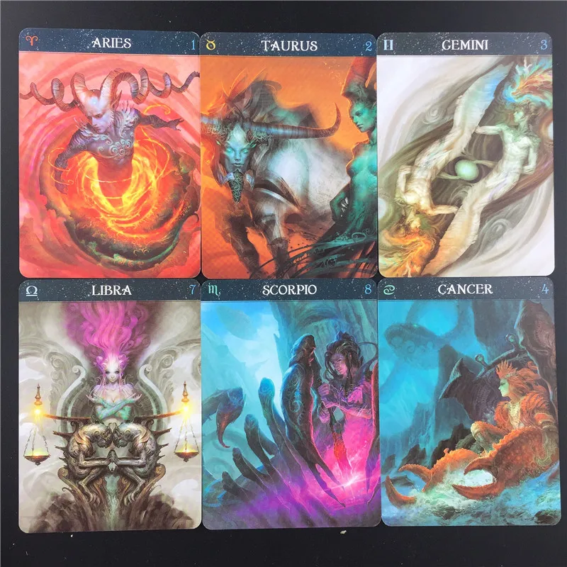 Смешные карты Barbieri Zodiac Oracle направляющие гавайка настольная игра игральные