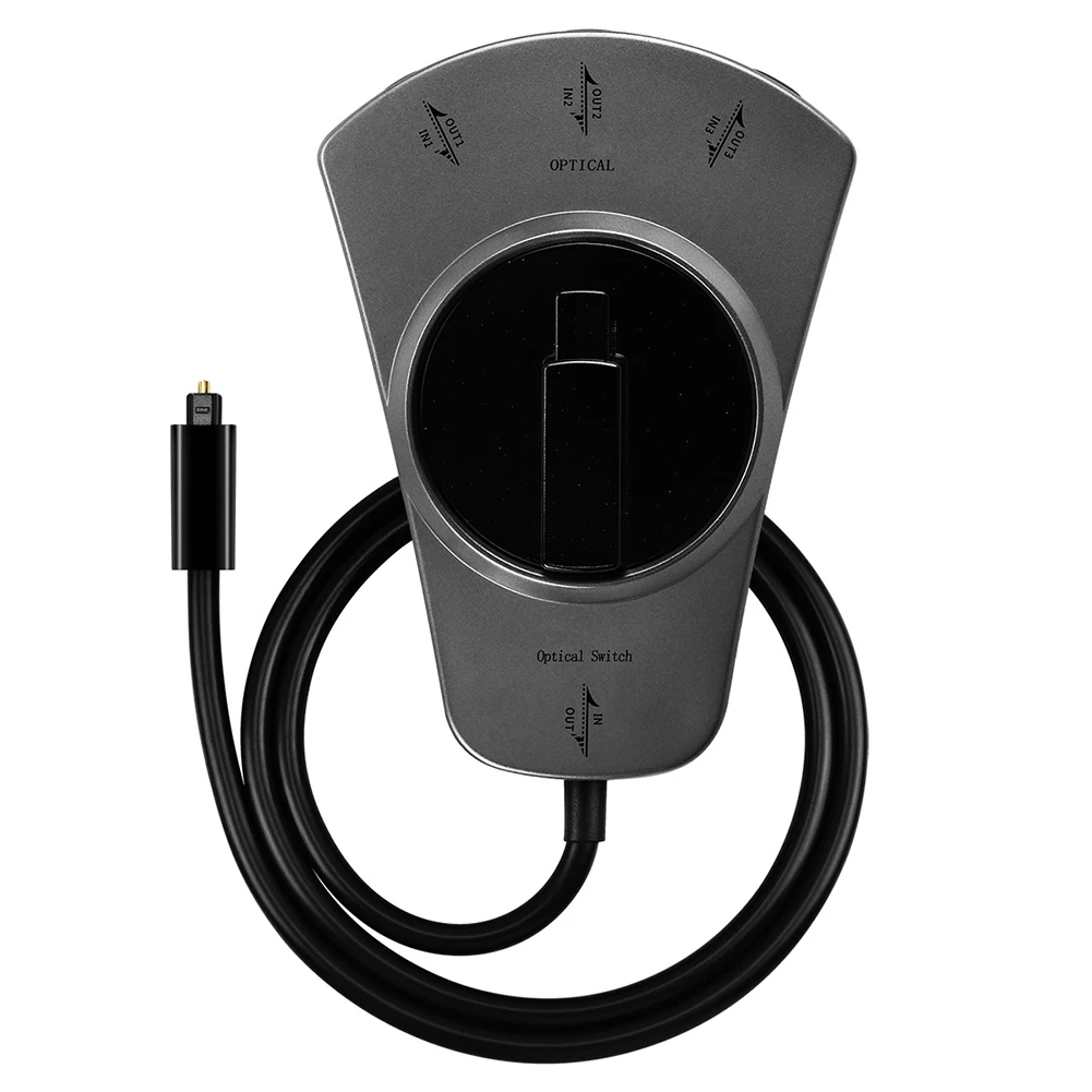 

3 Way Adapter Speaker Audio Switcher Rotary For DVD Optical Wireless Cable Accessories Digital CD Player Selector Hub