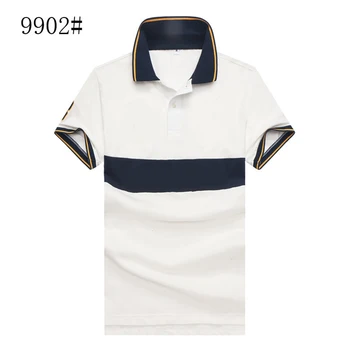 

hombre big pony high quality polo shirt top Men Short sleeve Casual 100%cotton polo Shirt camisa masculine for homme 9902