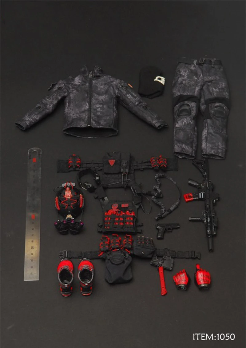 1:6 VH 1050 black zero последние военные наборы масштаб военные солдатские Военная Маскировочная одежда подходит 1" мужской человек Фигурки Игрушка