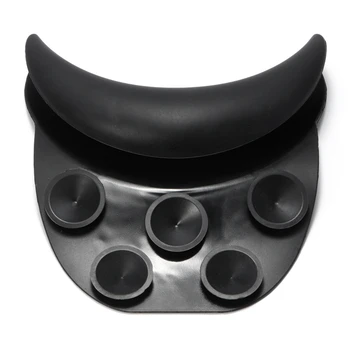 

Black Silicone Shampoo Head Pillow Neck Rest with Suction Cup Hair Wash Sink Basin Hairdresser Accessories