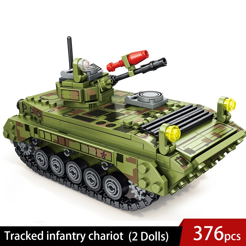 

Military WW2 Army Armored Vehicle Soldier Building Blocks Tank Figures Weapon Germany truck Bricks Toys for Children Boy Gift