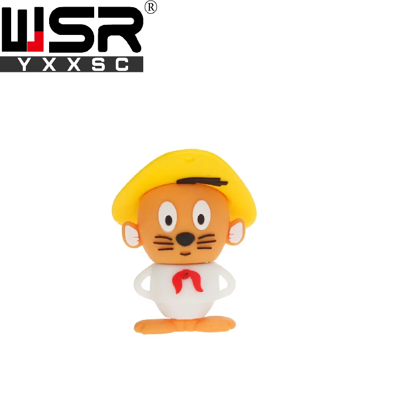 Cute cat  and  mouse usb2.0 pen drive 32gb 64gb 128gb high speed waterproof usb memory 4gb 8gb 16gb lovely childhood memory gift