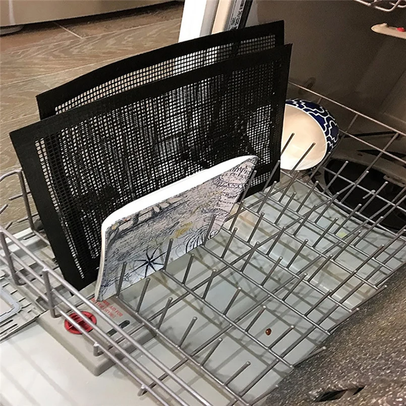 Non-stick mesh bag BBQ grill net stainless steel grill grill grill mesh barbed wire outdoor cooking barbecue net 20O29 (1)