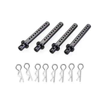 

4PCS Metal Car Shell Column Body Mount Standoff Pillar with 8pcs R pins for SCX10 90021 90022 90027 RC Cars Upgrade Parts