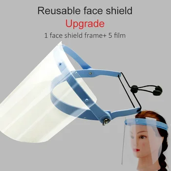 

Reusable Protective Face Shield Masks Anti Fog Droplet Mask Kitchen Oil Splash Cooking Clear Tansparent Protection Screen