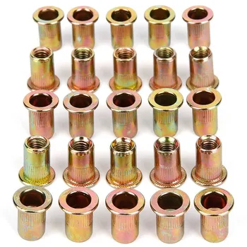 

25 x M8 Nuts threaded rivet Insert threaded DIY fasteners set