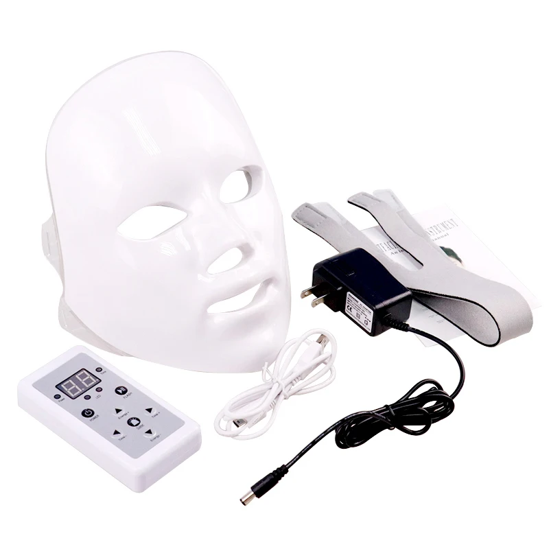 

LED Facial Mask Therapy 7 Colors Face Mask Machine Photon Therapy Light Skin Care Wrinkle Acne Removal Face Beauty For Home Use