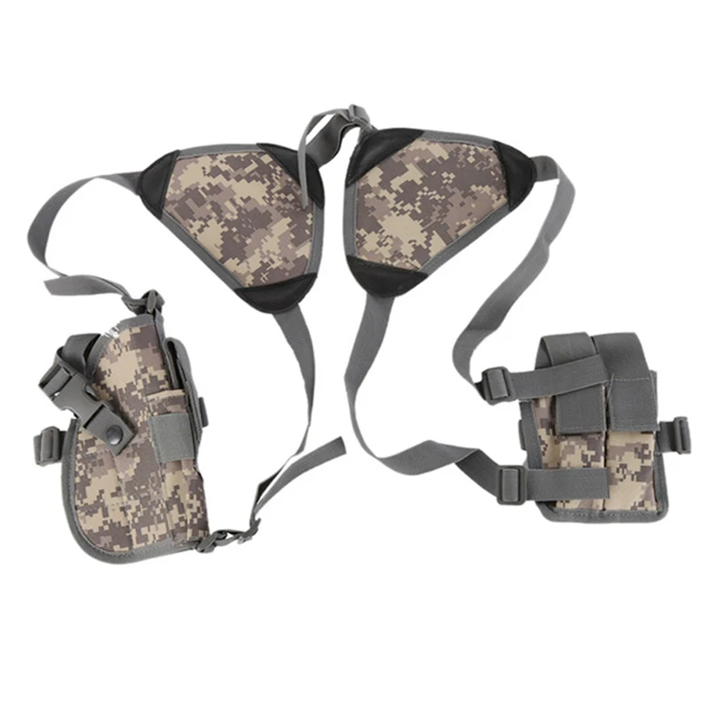 Tactical Pistol Shoulder Nylon Holster Concealed Carry Holsters Army Airsoft Pistol Case Right Hand Holster Pouch