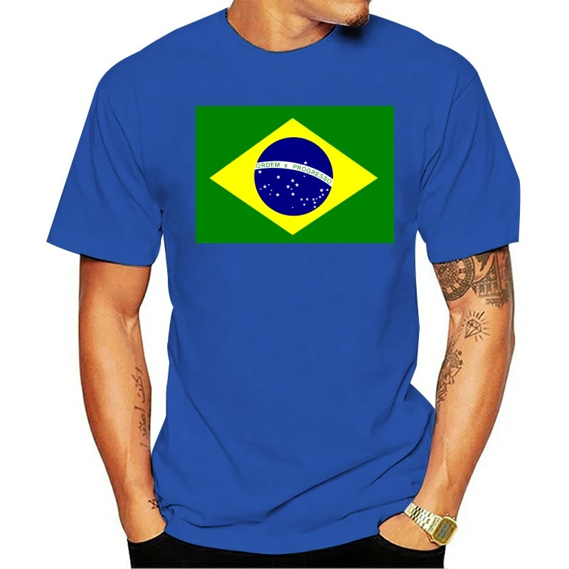 

new BRAZIL T Shirts Men Normal Summer Tops Shirts Short Sleeve 2020 Unique Tee-Shirts Crewneck 0% Cotton Fabric