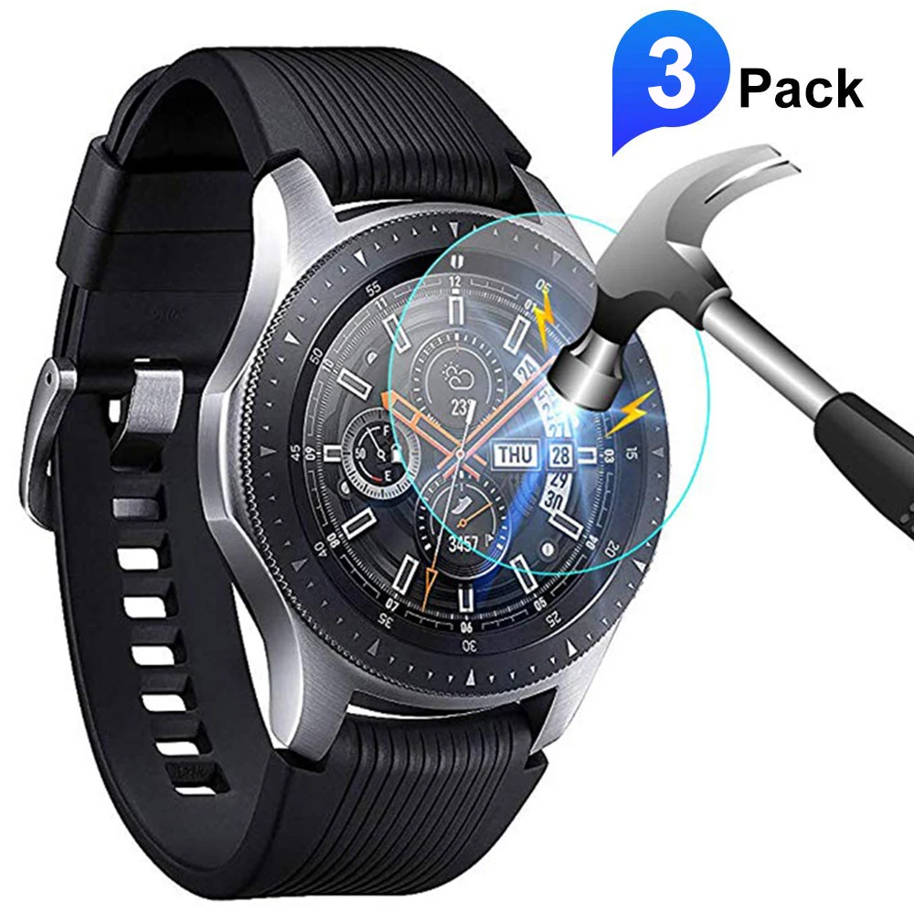 3/1pcs Upgraded Tempered Glass Screen Protector For Samsung Galaxy Watch 46mm 42mm 9h Protective Glass Film for Gear S3 S2 phone glass protector