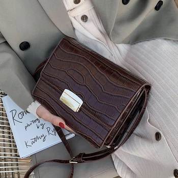 

Stone Pattern Small PU Leather Crossbody Bags For Women 2019 Shoulder Messenger Bags Female Travel Handbags and Purses