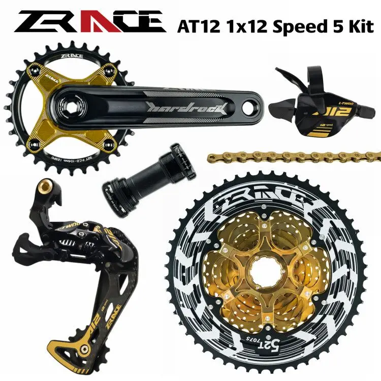 ZRACE x LTWOO AT12 12 Скоростей Crankset+ переключения передач+ задний переключатель 12s+ альфа-кассета 52 T/Chainring+ Chain, EAGLE GX/M9100