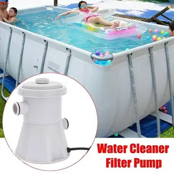 

UK plug 220V Electric Swimming Pool Filter Pump Swimming Pool Pump Kit Paddling and Device Filter Pump Water Filter Pool M5I2