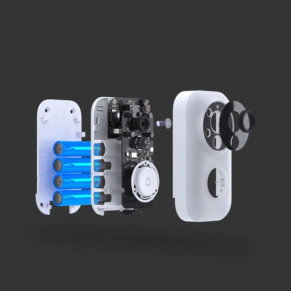  Xiaomi Zero AI Face Identification 720P IR Night Vision Video Doorbell Set Motion Detection SMS Pus