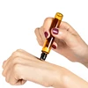 10Pcs 1ml 2ml 3ml 5ml 10ml Amber Thin Glass Roll on Bottle Sample Test Essential Oil Perfume Vials with Black Roller Metal Ball ► Photo 3/6