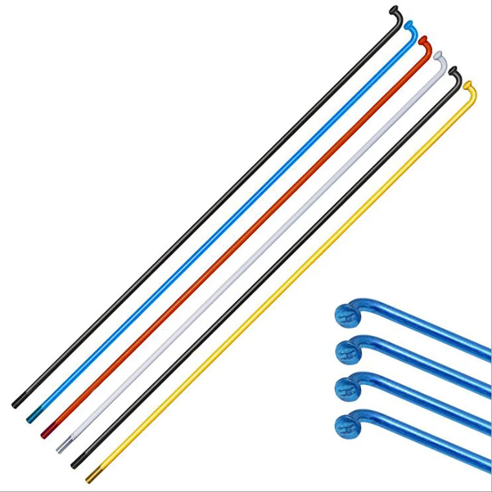 Multi sizes Steel Bicycle Spokes With Nipples 32 PCS MTB Bicycles Spokes Wires Bike Repair Replacement 14G steel bar Bicycle Spokes Bike Spokes Nipples