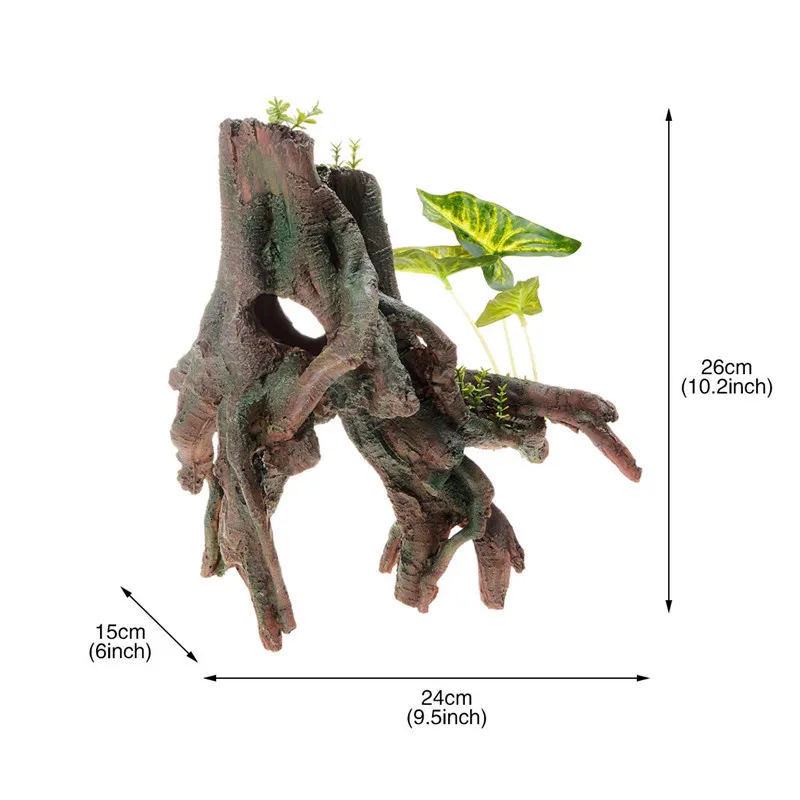 10," Аквариум дерево корень украшение для аквариума искусственные растения ствол орнамент имитация дерево без листьев корень Смола поддельный деревянный декор
