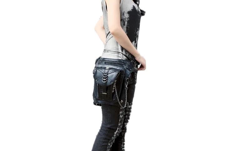 Новая женская сумка в стиле панк через плечо, открытая многофункциональная тактическая поясная сумка, трендовая индивидуальная поясная
