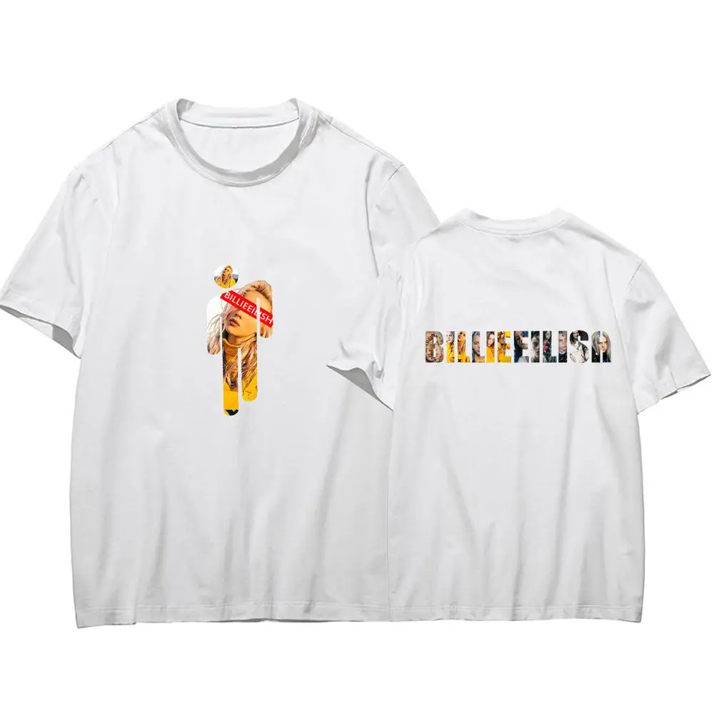 Billie Eilish женская футболка с принтом Харадзюку каваи, модная футболка с 3d графикой, футболка в Корейском стиле, женские футболки