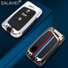 

Zinc Alloy + Silicone Car Key Case Cover For Volkswagen VW Magotan Passat B8 Golf For Skoda Kodiaq Superb A7 Protection Shell