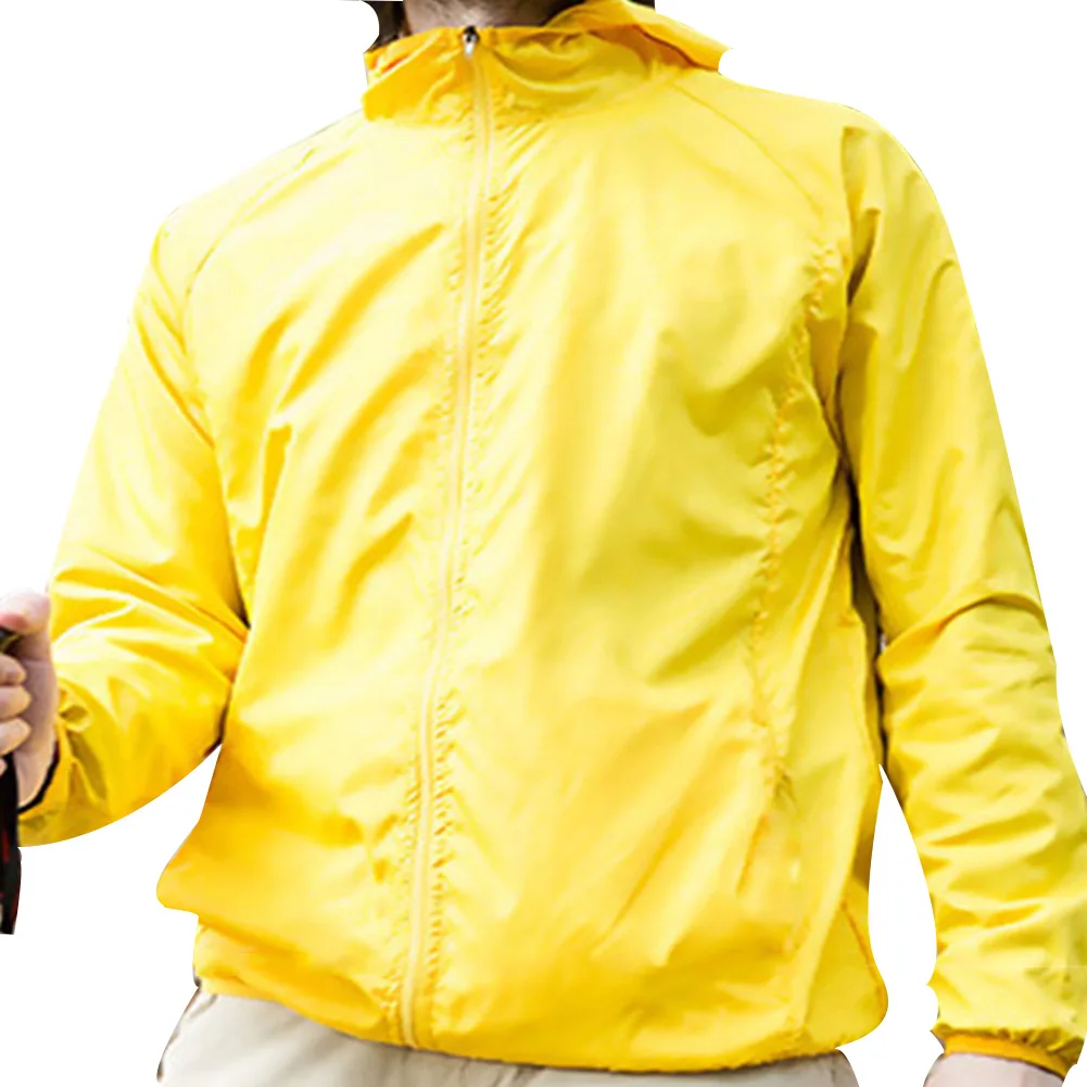Наружное солнцезащитное пальто анти-УФ непромокаемые ветрозащитные быстросохнущие ультратонкие женские мужские куртки THJ99 - Цвет: Бежевый