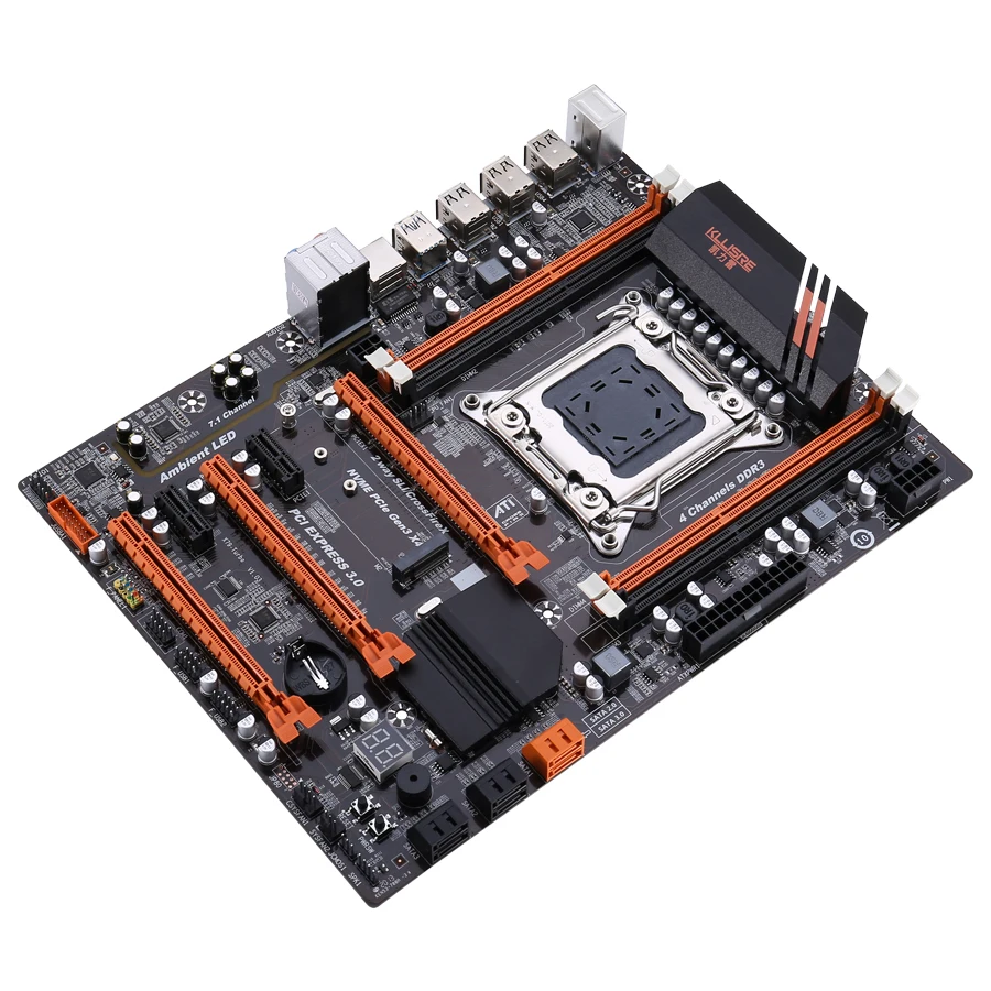 Комплект материнской платы Kllisre X79 материнская плата с процессором Xeon E5 2650 V2 4x8 ГБ =