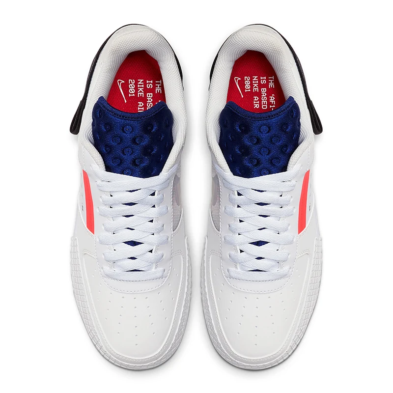 NIKE AIR FORCE 1 Скейтбординг обувь AF1 TYPE спортивные Тенни в белом и черном вариантах