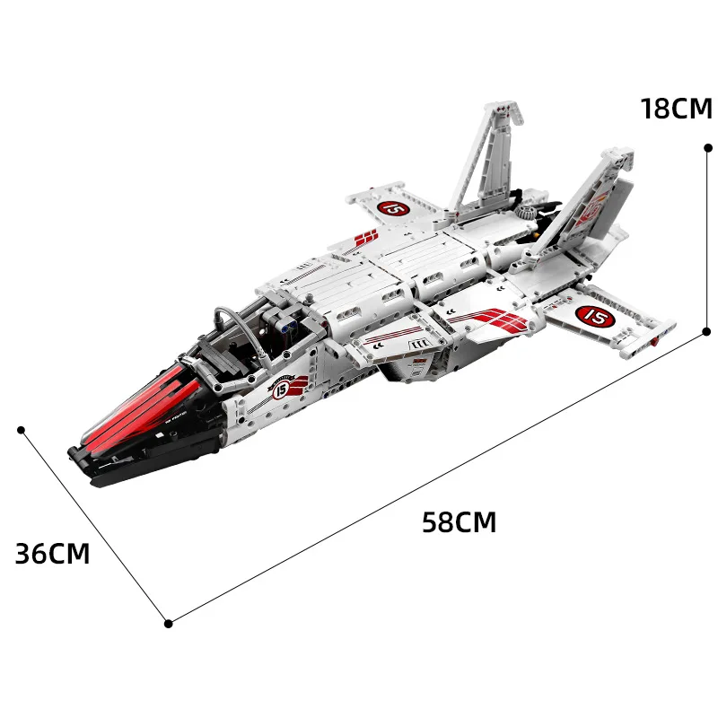 Конструктор MOC Technic с дистанционным управлением самолетом городской воздушной