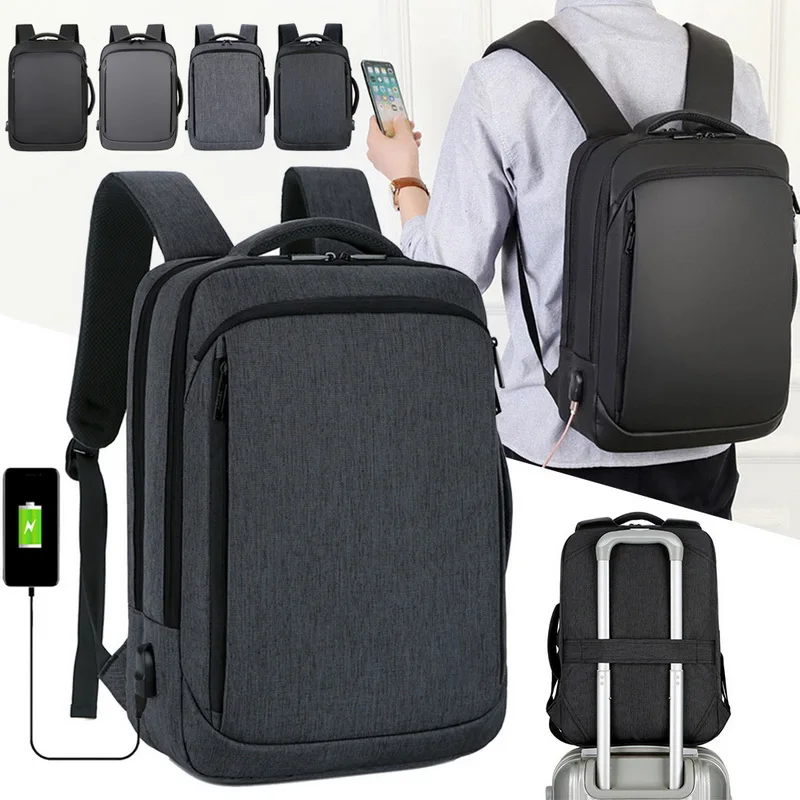 

Oeak Business Backpack Men Laptop Backpacks 15.6 Inch Waterproof Male Travel Bags USB Charging Back Packs Notebook Bagpack