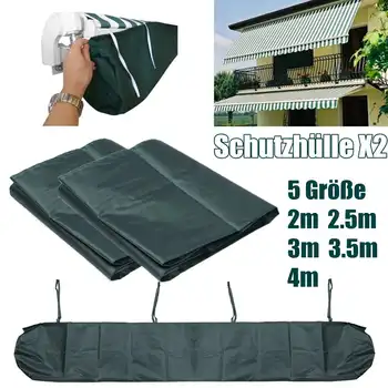 

5Sizes Patio Awning Storage Bag Winter Rain Weather Cover Protector Sun Canopy Shelter Waterproof Shade Accessories Green