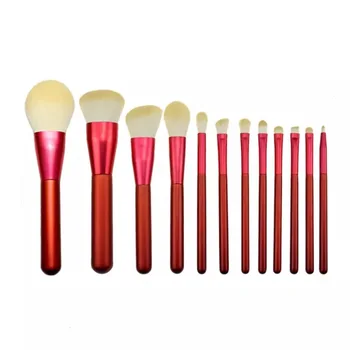 

New full set of professional 12 mahogany handle makeup brush set foundation brush lipstick brush beauty skin care makeup tools
