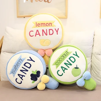 

New Lollipop-shape Pillow Plush Toy Pillow Full Filling Stuffed Lollipop-shape Plush Toy Stuffed Cushion for Kids Birthday Gifts