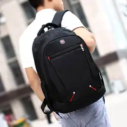 Durable Unisex Large Backpack Travel Rucksack Shoulder Laptop College Computer Bag for Men Women Black
