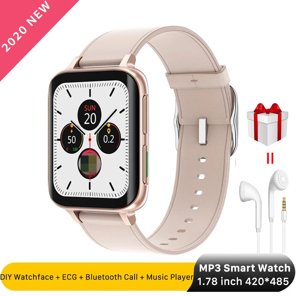 

MP3 Player Smart Watch Men Women 1.78 inch 420*485 DIY Watchface Rom 512M Local Music ECG Heart Rate Fitness Tracker Smartwatch
