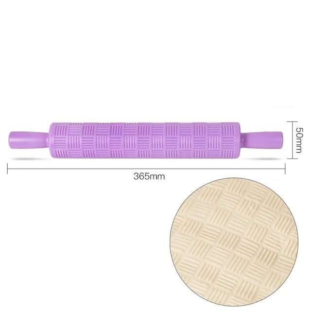 Пастическая антипригарная скалка для помадки DIY кухонные инструменты для выпечки тиснение торта тесто ролик украшения трафарет для выпечки ремесла - Цвет: 2