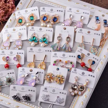 

30 Pairs/lot simple cute women jewelry earrings wholesale 201030-03