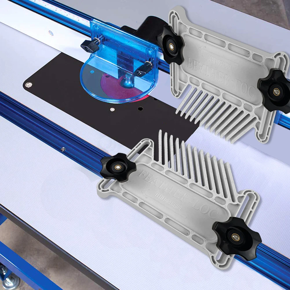 

Multi-purpose Feather Loc Board Set Woodworking Engraving Machine Double Featherboards Miter Gauge Slot Woodwork DIY Tools