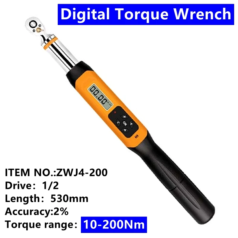 Details about   Digital torque wrench Professional Electronic Torque Wrench Bike car Repair Tool 