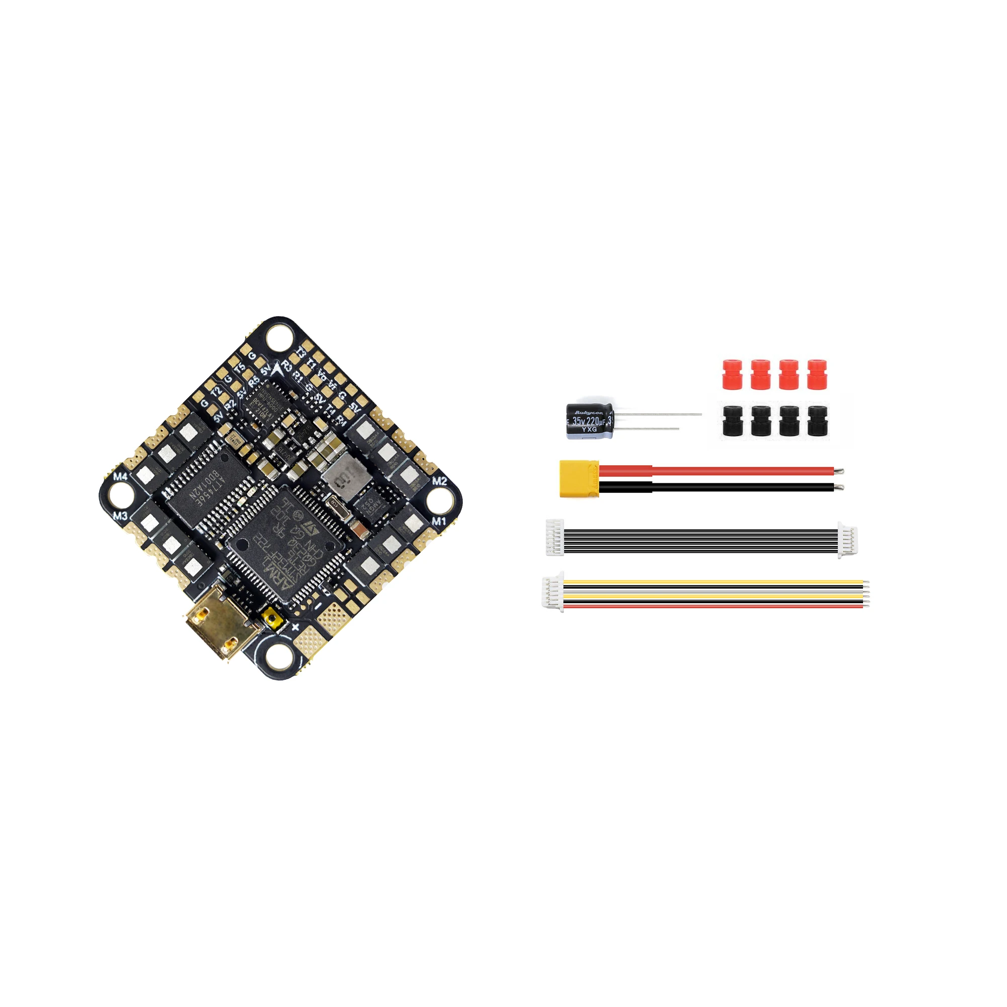 GEPRC GEP-F722-45A AIO MPU6000 F722 Flight Controller BLHELIS 45A 4in1 ESC 2-6S 26.5X26.5mm for RC FPV Cinewhoop Ducted Drones