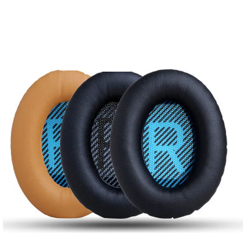 

1Pair soft faux leather Earpad Quiet Comfort Soft Replacement for QC2 QC15 QC25 QC35 AE 2 2i 2w Headband Ear Pad Cushion Set