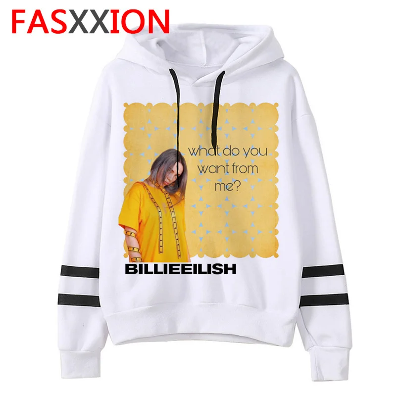 Billie Eilish толстовки для мужчин/женщин забавные хип хоп Мода kawaii Толстовка Графический harajuku 90s Tumblr с капюшоном уличная Мужская